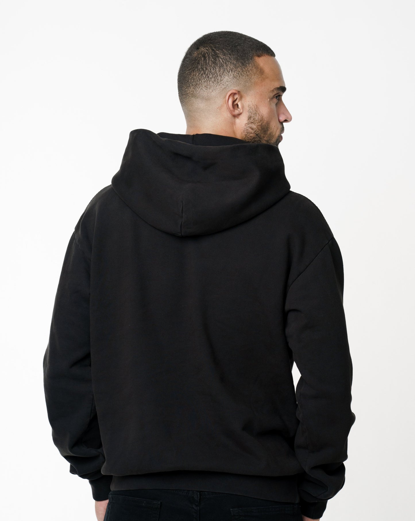 Oversized MAQUE Vintage Black Hoodie